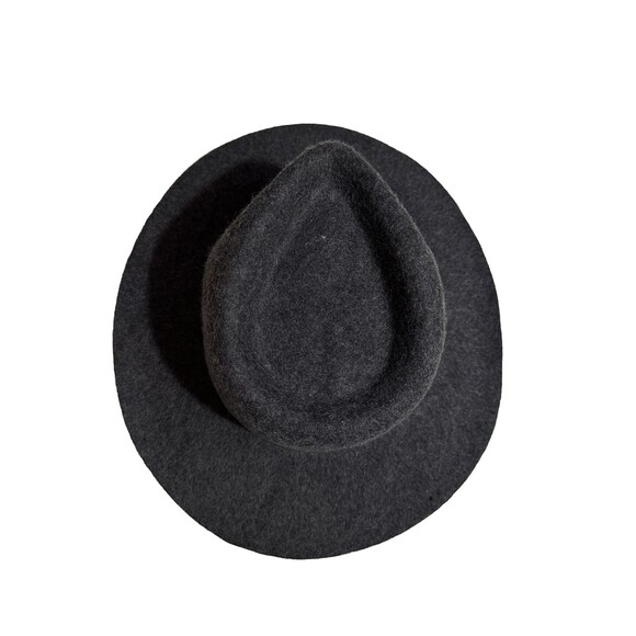 Biltmore for Madewell Women’s Hat 100% Wool Dark Grey Governor Fedora S/M VTG - Picture 4 of 10